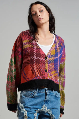 Underground Colorful Knit Cardigan